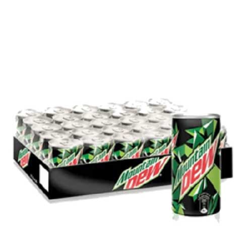 Mountain dew Carbonated Soft Drink Cans