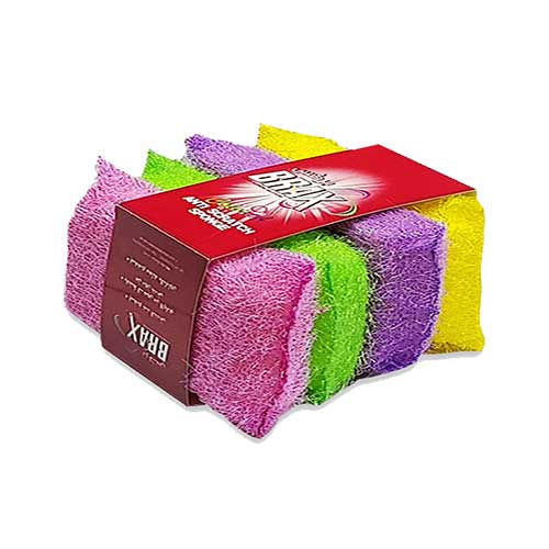 Brax Anti-scratch Fresh Color combo Sponge 4pc